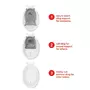 Cadita inteligenta, Skip Hop, Multifunctionala, Cu suport detasabil, Pentru 3 etape de crestere, 2 doua pozitii ergonomice, Antiderapanta, Fara PVC si ftalati, 0 luni+, 70 x 48 x 29 cm, Alb/Gri - 7