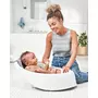 Cadita inteligenta, Skip Hop, Multifunctionala, Cu suport detasabil, Pentru 3 etape de crestere, 2 doua pozitii ergonomice, Antiderapanta, Fara PVC si ftalati, 0 luni+, 70 x 48 x 29 cm, Alb/Gri - 8
