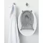 Cadita inteligenta, Skip Hop, Multifunctionala, Cu suport detasabil, Pentru 3 etape de crestere, 2 doua pozitii ergonomice, Antiderapanta, Fara PVC si ftalati, 0 luni+, 70 x 48 x 29 cm, Alb/Gri - 15