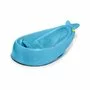 Cadita inteligenta, Skip Hop, Multifunctionala, Cu suport detasabil, Pentru 3 etape de crestere, 2 doua pozitii ergonomice, Antiderapanta, Fara PVC si ftalati, 0 luni+, 70 x 48 x 29 cm, Albastru