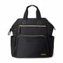 Geanta pentru scutece, Skip Hop, Tip rucsac, Cu deschidere larga, Cu multiple buzunare, Curele reglabile, 36 x 37 x 16 cm, Negru - 4