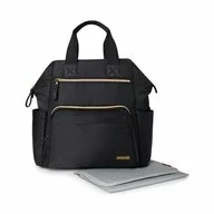 Black Friday - Reduceri Geanta pentru scutece, Skip Hop, Tip rucsac, Cu deschidere larga, Cu multiple buzunare, Curele reglabile, 36 x 37 x 16 cm, Negru Promotie