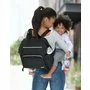 Geanta pentru scutece, Skip Hop, Tip rucsac, Cu deschidere larga, Cu multiple buzunare, Curele reglabile, 36 x 37 x 16 cm, Negru - 10