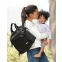 Geanta pentru scutece, Skip Hop, Tip rucsac, Cu deschidere larga, Cu multiple buzunare, Curele reglabile, 36 x 37 x 16 cm, Negru - 11