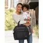 Geanta pentru scutece, Skip Hop, Tip rucsac, Cu deschidere larga, Cu multiple buzunare, Curele reglabile, 36 x 37 x 16 cm, Negru - 12