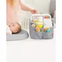 Organizator pentru scutece, Skip Hop, Cu senzor de lumina, Light Up, Cu 4 buzunare, 13 x 21.5 x 24 cm, Gri - 3
