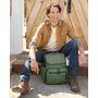 Rucsac pentru mamici, Skip Hop Compartimentat, Matlasat, Cu multiple buzunare, Include 2 gentute mai mici pentru depozitare si salteluta de infasat, 41x20x36 cm, Verde - 4