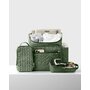 Rucsac pentru mamici, Skip Hop Compartimentat, Matlasat, Cu multiple buzunare, Include 2 gentute mai mici pentru depozitare si salteluta de infasat, 41x20x36 cm, Verde - 6
