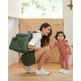 Rucsac pentru mamici, Skip Hop Compartimentat, Matlasat, Cu multiple buzunare, Include 2 gentute mai mici pentru depozitare si salteluta de infasat, 41x20x36 cm, Verde - 8