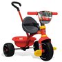 Tricicleta copii, Smoby, Be Move Mecanism de pedalare libera, Control al directiei Disney Cars 3, Rosu - 2