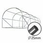 Solar de gradina, tip tunel, 13.5 mp, 300 cm x 450 cm x 200 cm, folie PE 140g/m² cu filtru UV4, 8 ferestre, snur 100 m, Plonos, Alb - 3