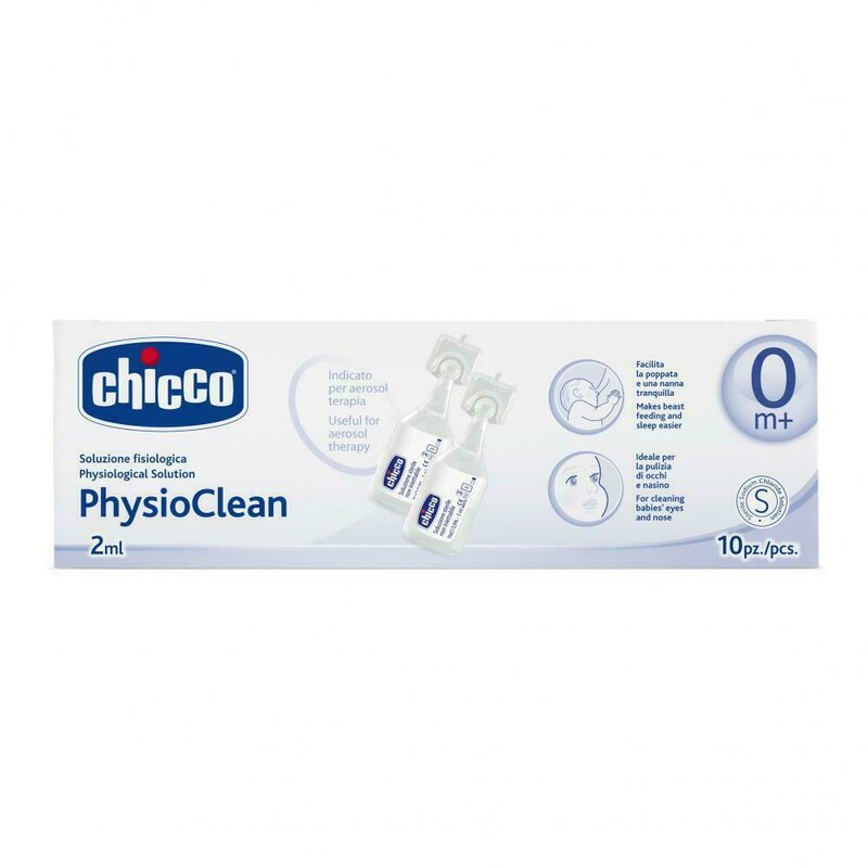 Chicco - Solutie nazala sterila PhysioClean, 2mlx10buc