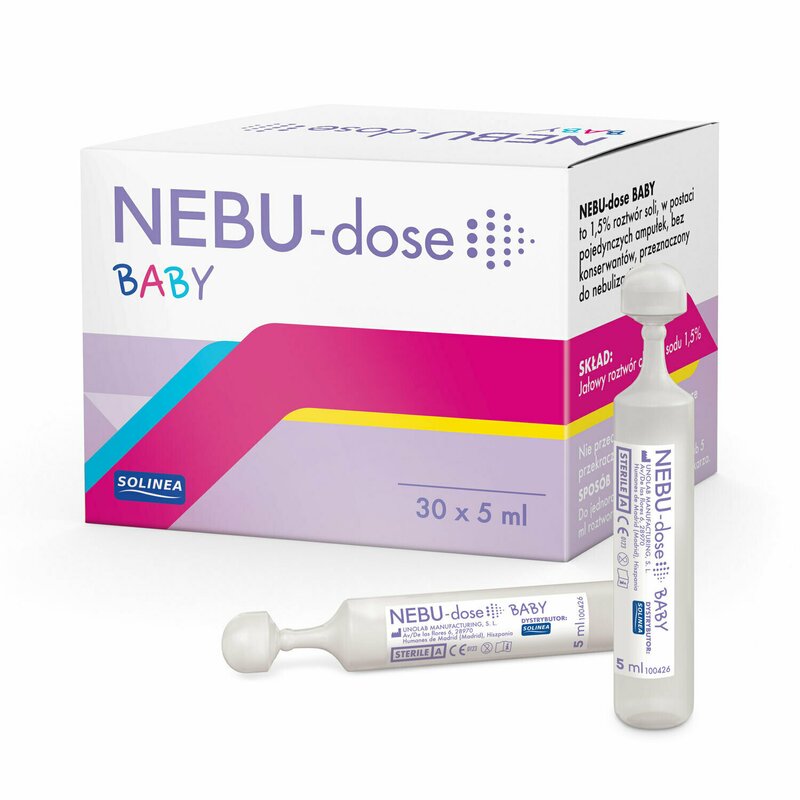 Solinea - solutie salina nebu-dose baby concentratie 1.5 %, 30 monodoze x 5 ml, pentru bebelusi si copii