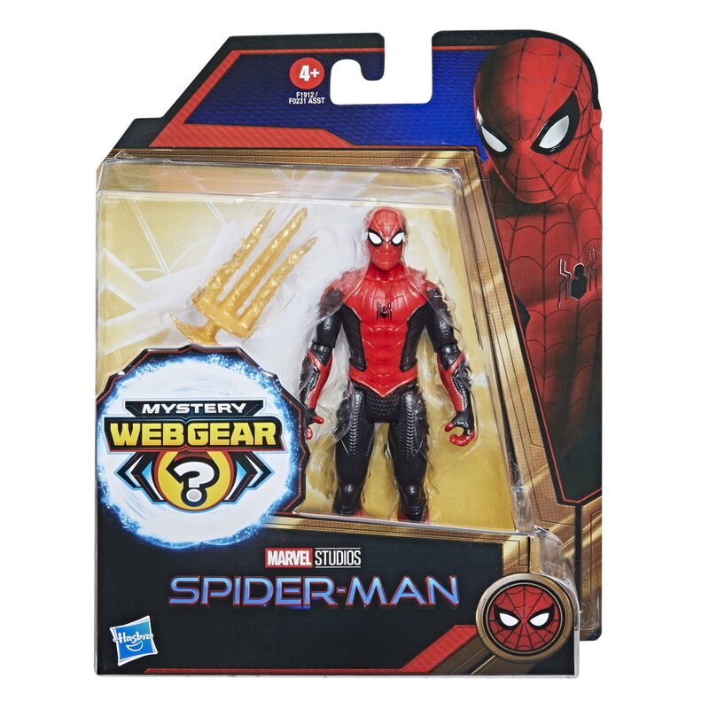 Hasbro - SPIDER-MAN MYSTERY WEBGEAR FIGURINA SPIDER-MAN IN COSTUM ROSU SI NEGRU 15CM