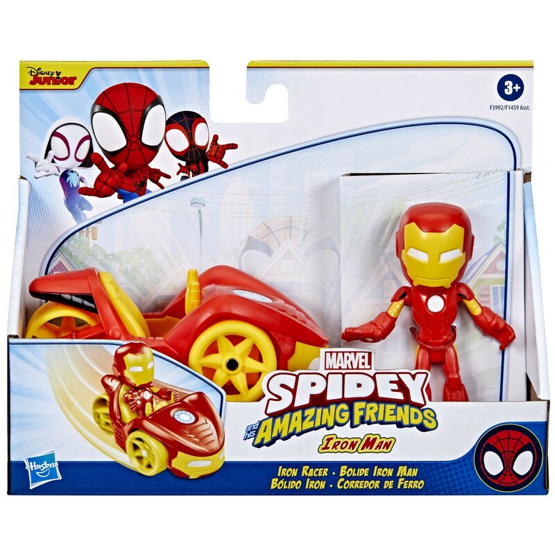 SPIDEY PRIETENII EXTRAORDINARI SET VEHICUL SI FIGURINA IRON MAN