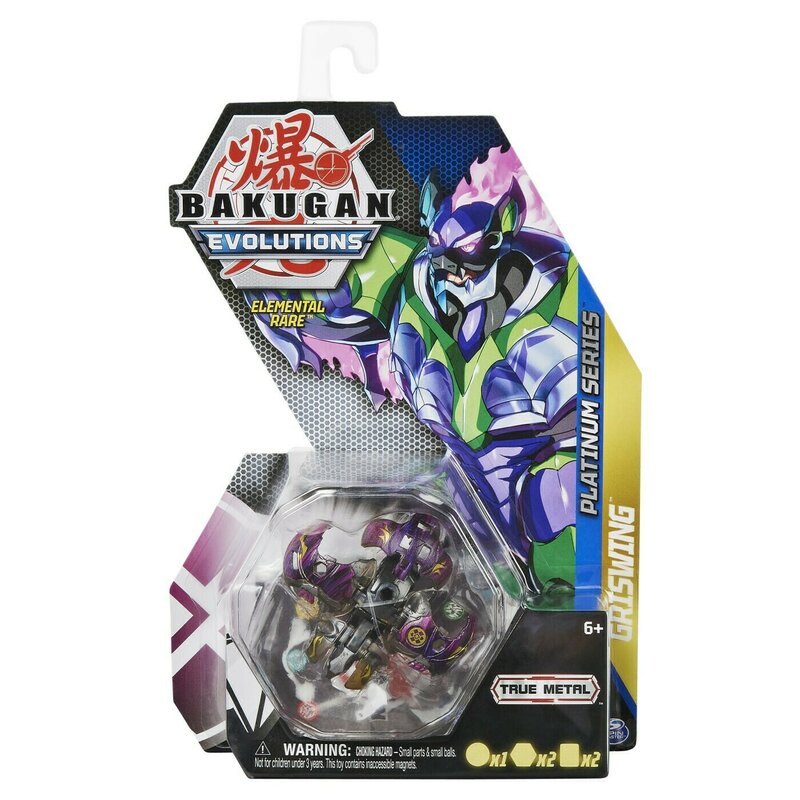 Spin master - BAKUGAN S4 FIGURINA METALICA GRISWING