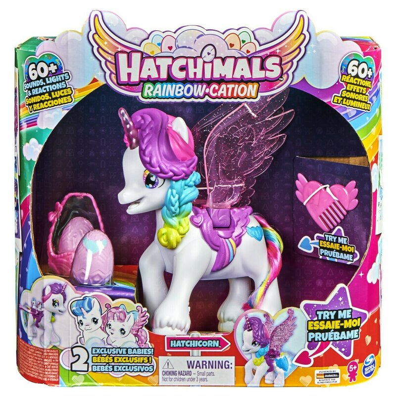 Spin master - HATCHIMALS UNICORNUL CU ARIPI MAGICE