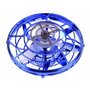 Spinner zburator antistres, Flying Gyro, cu functie de bumerang, incarcator USB, lumini LED, Albastru - 6