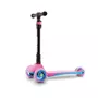 Trotineta, Sports Active, Max cu rotile frontale cu lumini, Inaltime ajustabila, Pliabila, Frana rezistenta, 3 roti, Pana la 50 kg, Roz - 1
