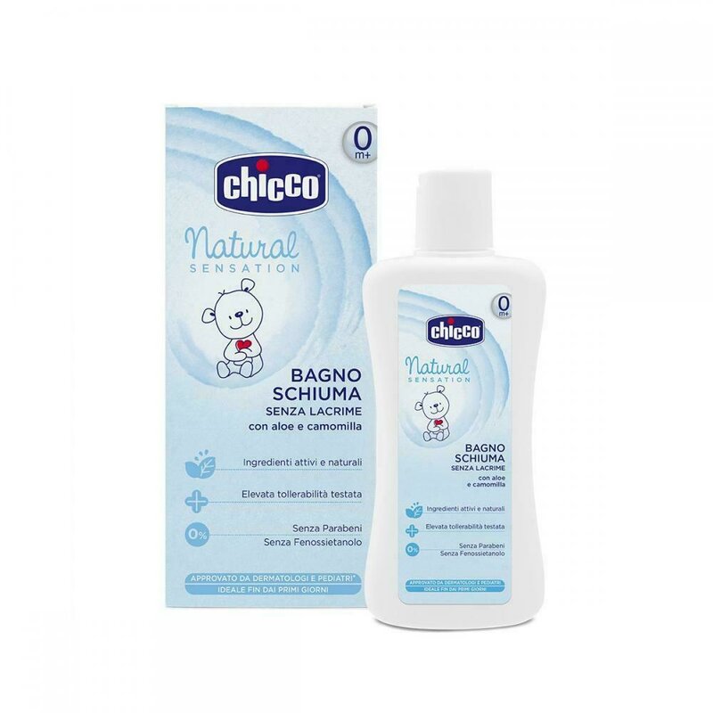 Chicco - Spuma de baie fara lacrimi Natural Sensation, 200ml, 0+luni