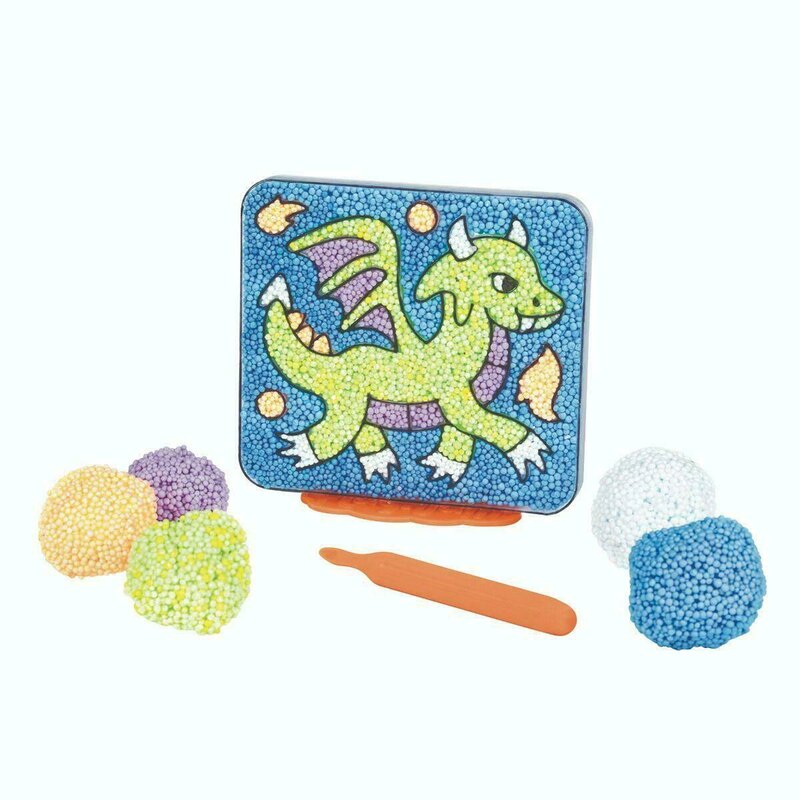 Educational insights - spuma de modelat playfoam - coloram dragonul