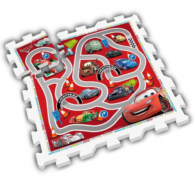 Puzzle Play Mat Cars, Stamp, 9 piese