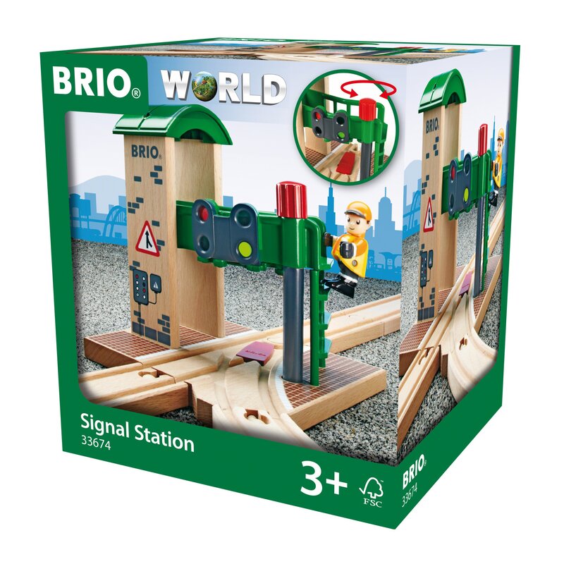 Brio - statie de tren , cu semnale