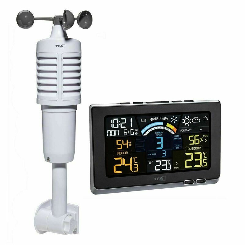 Tfa - termometru si higrometru statie meteo digitala spring breeze cu senzor extern wireless