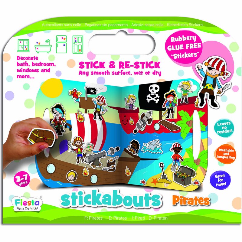 Fiesta crafts - stickere pirati stickabouts