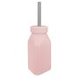 Sticla cu pai din silicon, Minikoioi - Pinky Pink - 1