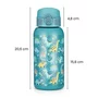 Sticla termos lichide, Petite&Mars, Delicate Flowers, Cu cioc, Din otel inoxidabil, Cu mentinere de temperatura calda pana la 12 h, Rece pana la 24 h, 500 ml, Fara BPA, Cu maner de transport, 3 ani+, Roz - 10
