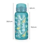 Sticla termos lichide, Petite&Mars, Dino Park, Cu cioc, Din otel inoxidabil, Cu mentinere de temperatura calda pana la 12 h, Rece pana la 24 h, 500 ml, Fara BPA, Cu maner de transport, 3 ani+, Albastru - 10