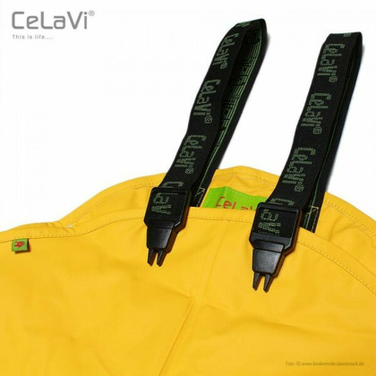 Sunny Yellow 110 - Salopeta de ploaie pentru copii mari, impermeabila - CeLaVi