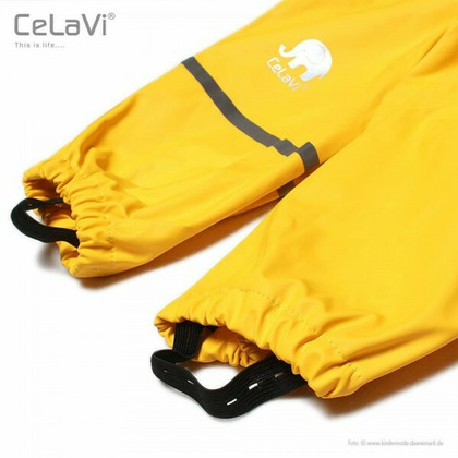 Sunny Yellow 130 - Salopeta de ploaie pentru copii mari, impermeabila - CeLaVi
