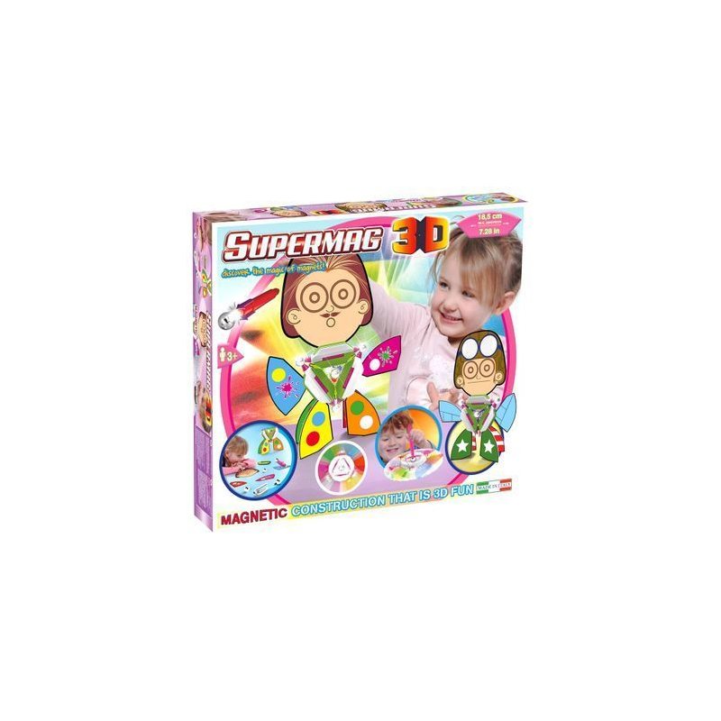 Supermag - jucarie 3d cu magnet, triunghi