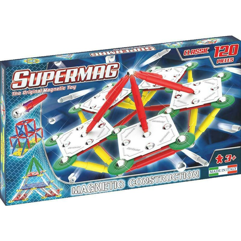 Supermag - set constructii classic primary, 120 piese
