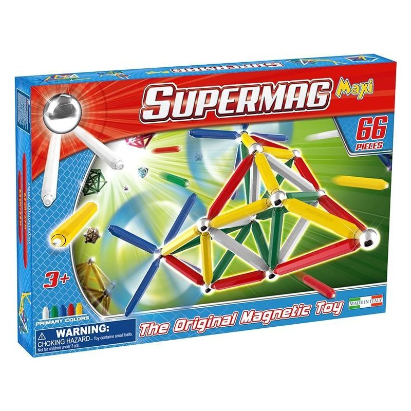 Supermag - Set constructie Maxi Primary, 66 piese