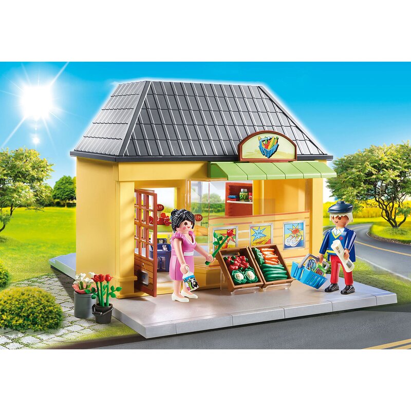 Playmobil - set de constructie supermarket city life