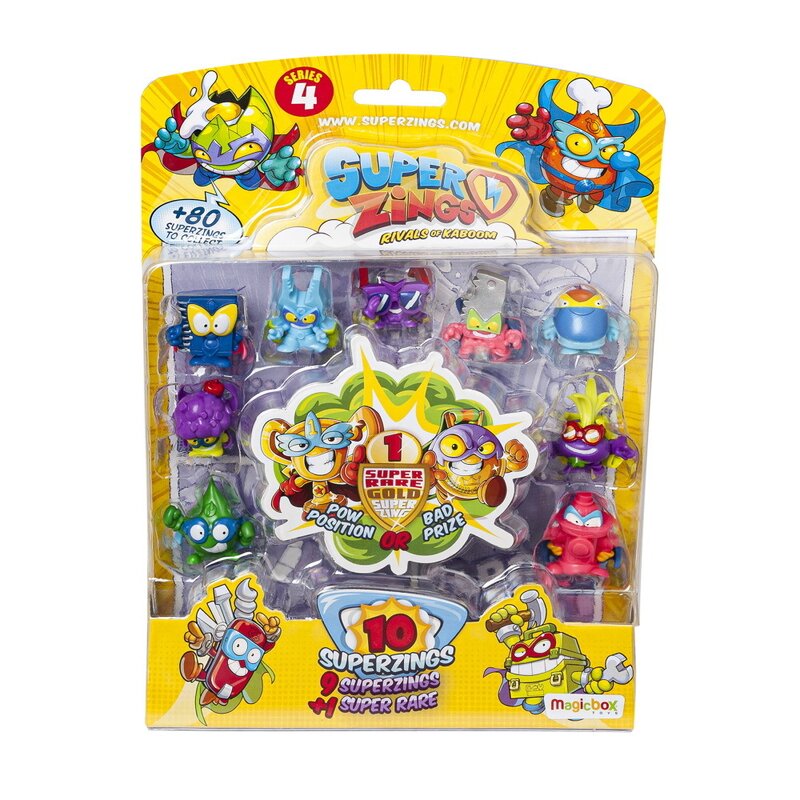 Mattel - SUPERZINGS 4 SET DE 10 FIGURINE