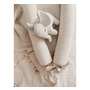 Suport de dormit Babynest 2in1 bara protectie patut Premium In Sepia Rose by BabySteps, 95x53 cm - 5