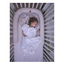 Suport de dormit Babynest 2in1 bara protectie patut Premium In Sepia Rose by BabySteps, 95x53 cm - 7