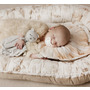 Suport de dormit Babynest Premium Bumbac si Catifea Goose Family - Vintage Beige by BabySteps, 70x35 cm - 4