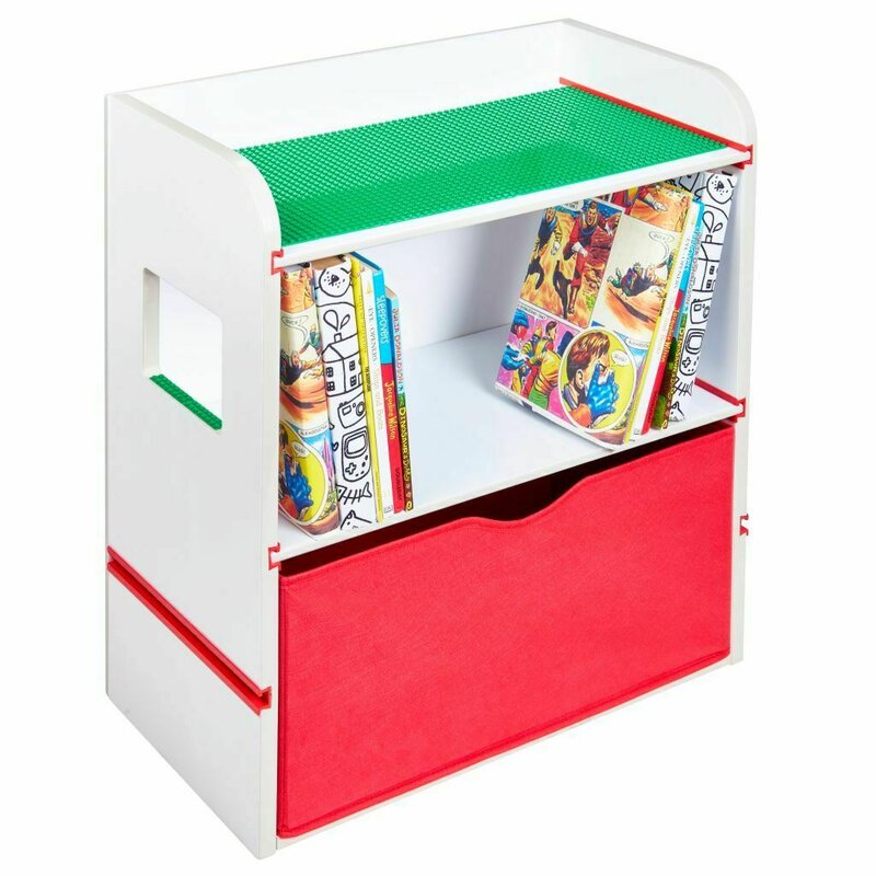 Worlds apart - mobilier depozitare jucarii lego cu display pentru constructii din mdf, 60x55 cm