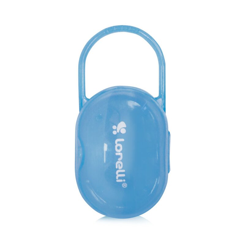 Lorelli - suport transparent cu maner pentru 2 suzete sau tetine culori diferite