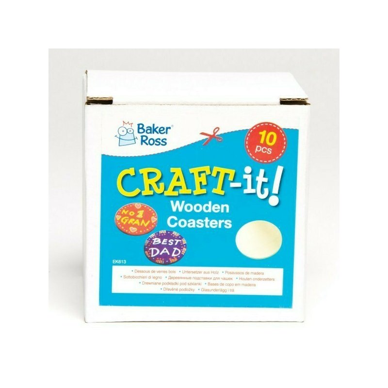 Baker ross - set creativ suporti pentru pahar , 10 buc