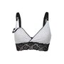 Sutien alaptat, Mama Daily, Din 100% bumbac si dantela, Masura 80C, Grey Melange - 3