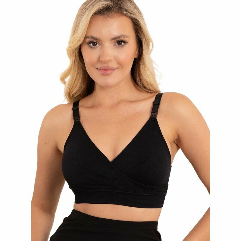 Sutien alaptat, Valentina, Din 92% poliamida si 8% elastan, Masura XL/XXL, Black