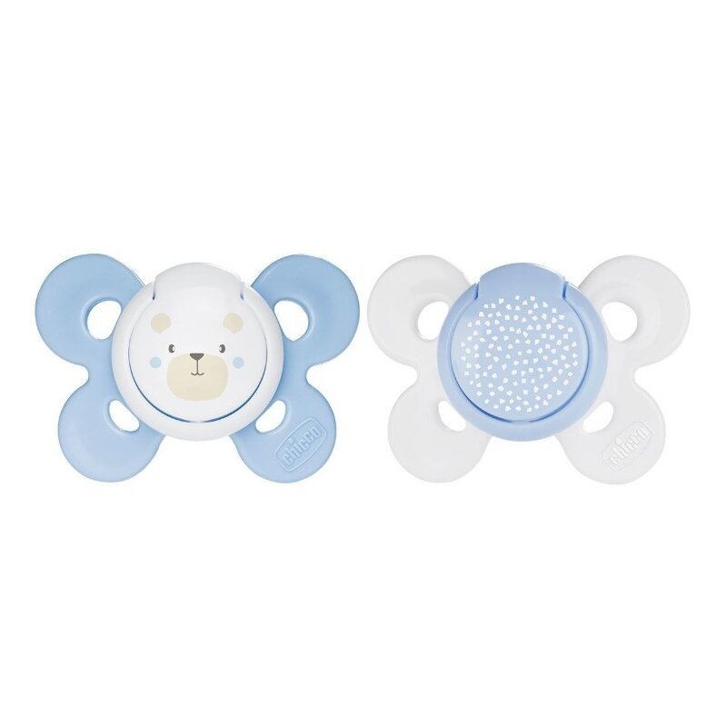 Chicco - suzeta silicon physio comfort, 0-6luni, baieti