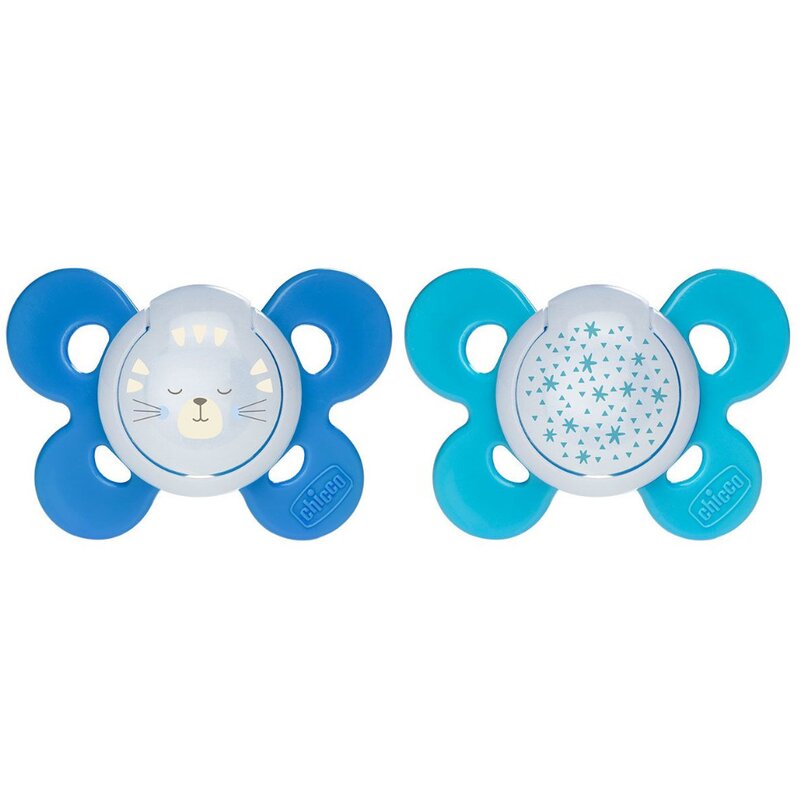 Chicco - suzeta silicon physio comfort, 16-36luni, baieti