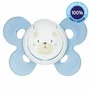 Suzeta, Chicco, Physio Comfort, Din silicon, Forma ortodontica, 0-6 luni, albastru - 1